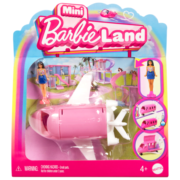 Mattel-Barbie Mini Barbieland Doll And Plane-HYF40-Legacy Toys