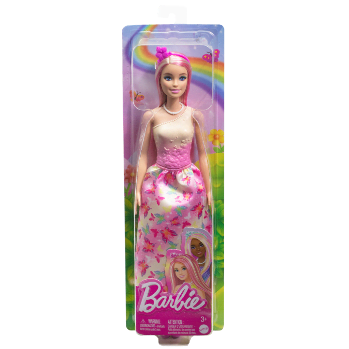 Mattel-Barbie Royal Doll - Butterfly-Print Skirt-HRR08-Legacy Toys