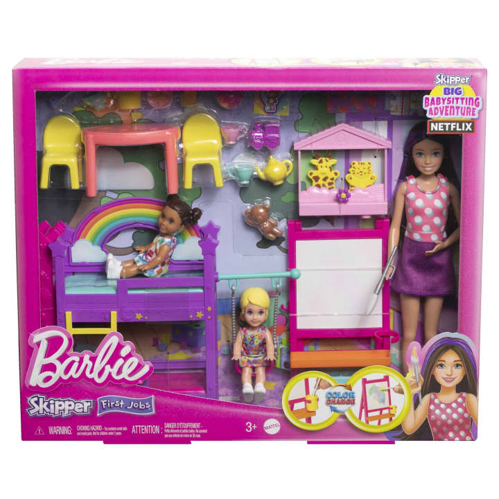 Mattel-Barbie Skipper Babysitters Inc. Ultimate Daycare Playset With 3 Dolls, Furniture & Accessories-HND18-Legacy Toys