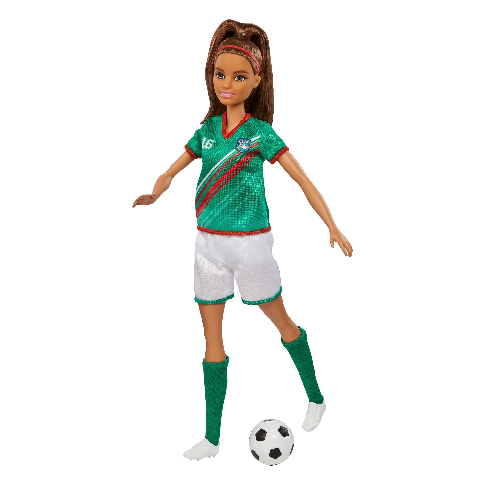 Mattel-Barbie - Soccer Doll 4-HCN18-Legacy Toys
