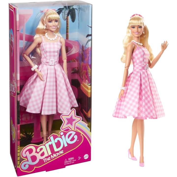 Mattel-Barbie the Movie Doll - Pink Gingham Dress-HPJ96-Legacy Toys