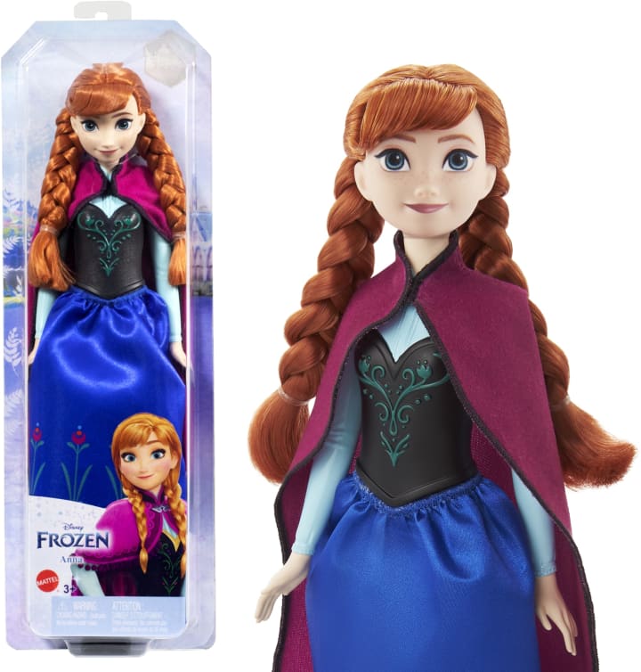 Mattel-Disney Frozen Anna Doll-HLW49-Legacy Toys