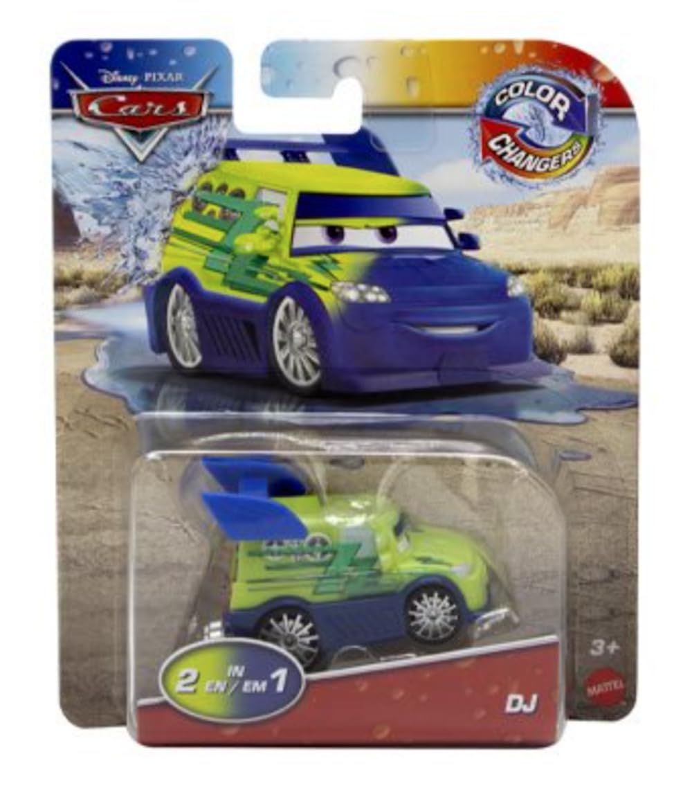 Mattel-Disney Pixar Cars Color Changers - DJ-HRX47-Legacy Toys