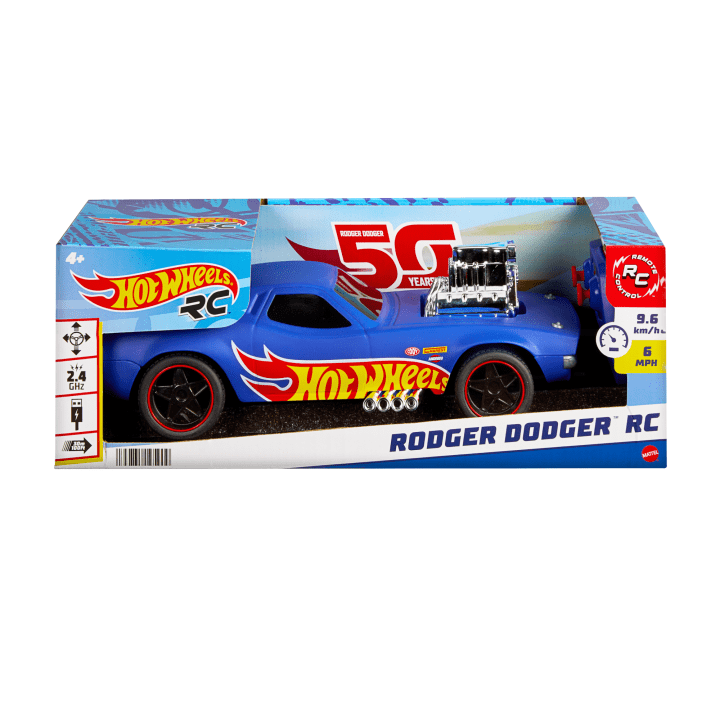 Mattel-Hot Wheels 1:16 Scale RC Rodger Dodger-HTP54-Legacy Toys