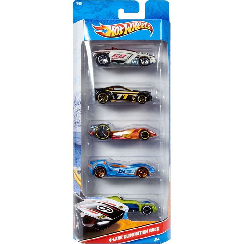 Mattel-Hot Wheels 5 Car Pack - Assorted Styles-1806-Legacy Toys