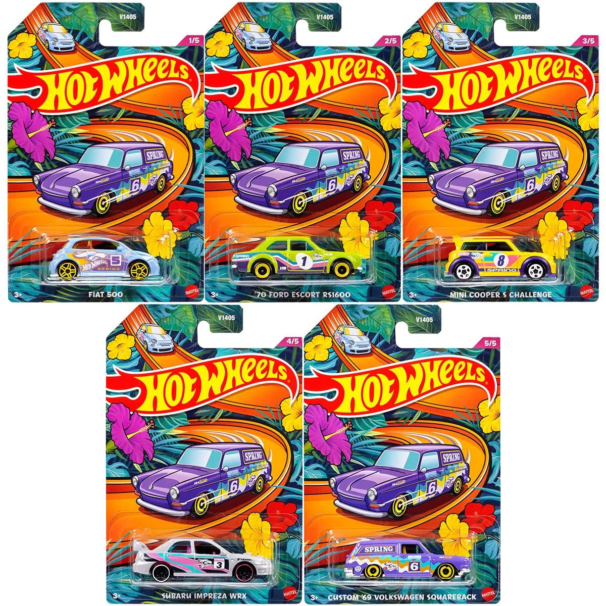 Mattel-Hot Wheels Cars Spring Vehicles Assortment-V1405-Legacy Toys