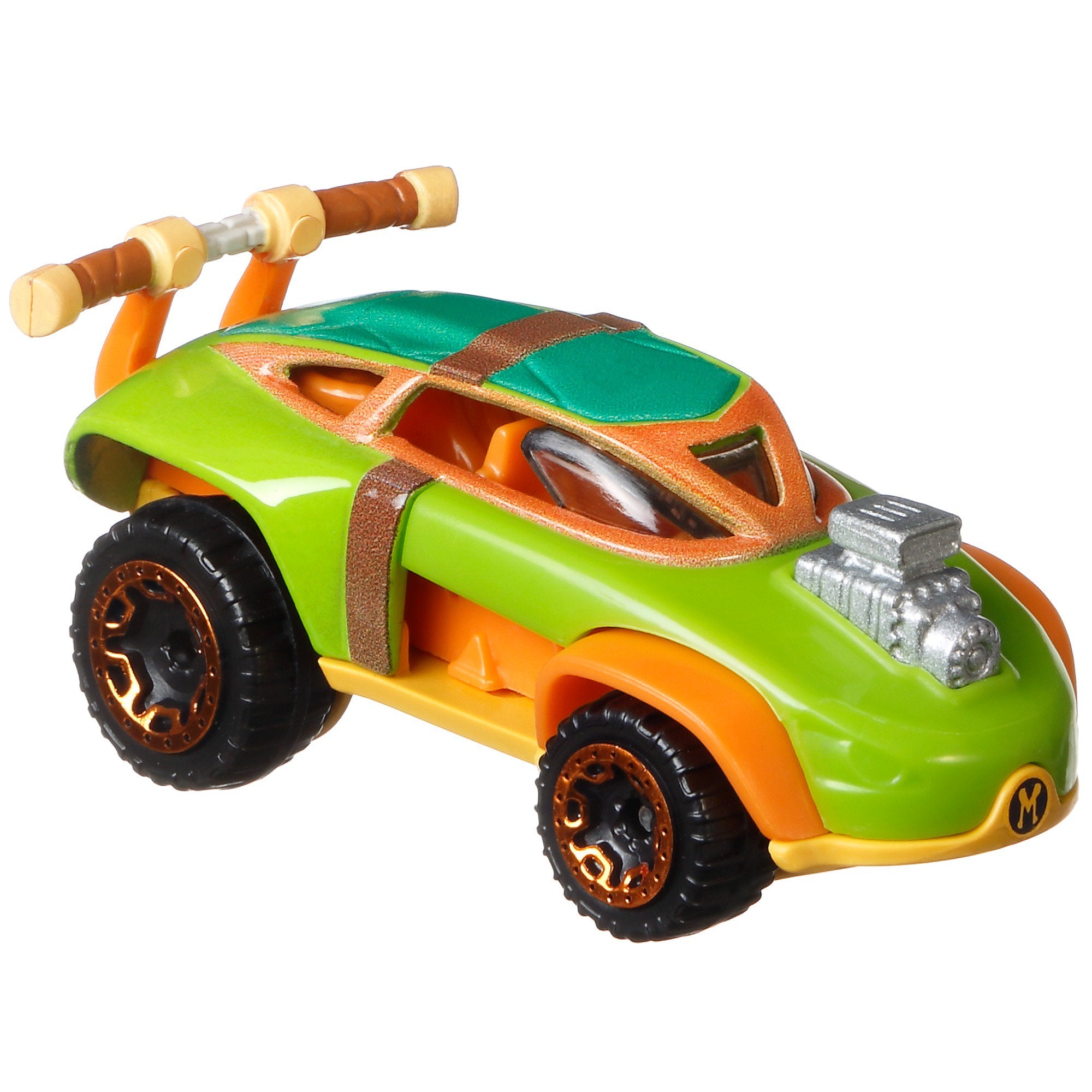 Mattel-Hot Wheels: Character Cars-HDM91-Michelangelo-Legacy Toys