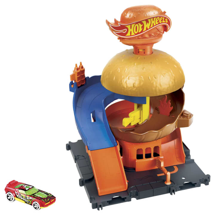 Mattel-Hot Wheels City Downtown Burger Drive-Thru-HDR26-Legacy Toys