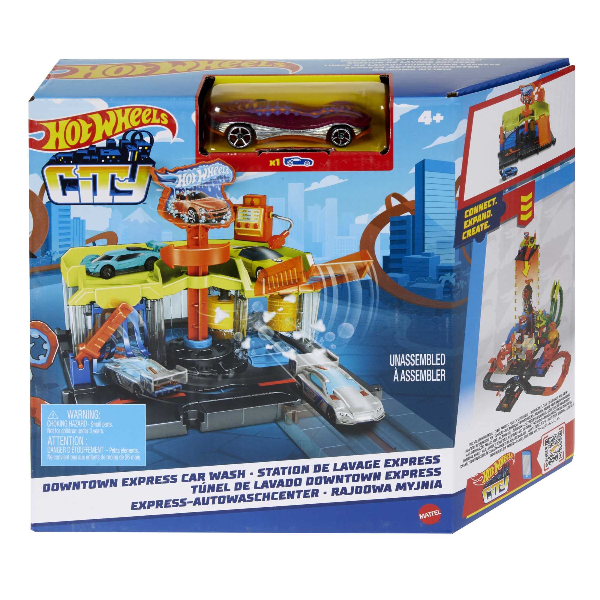 Mattel-Hot Wheels City Downtown Express Car Wash-HDR27-Legacy Toys
