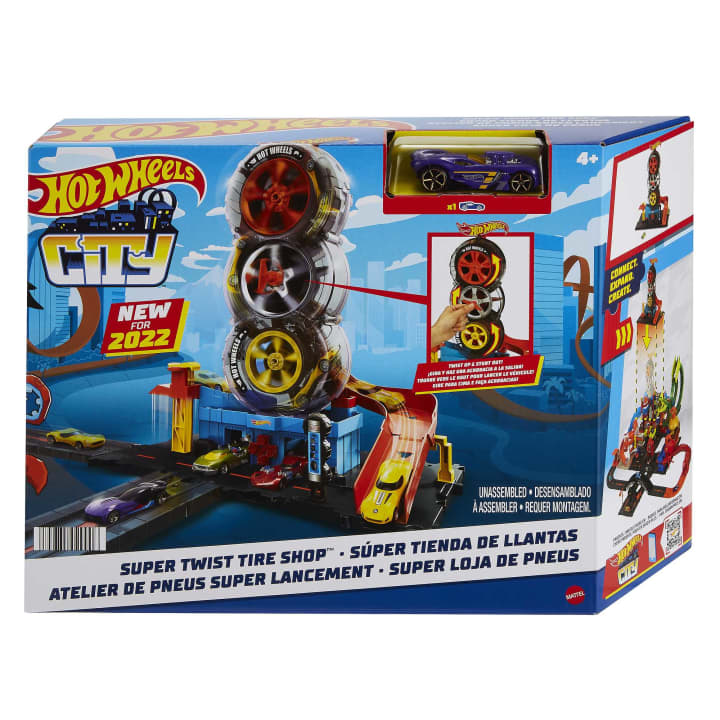 Mattel-Hot Wheels City Super Twist Tire Shop-HDP02-Legacy Toys
