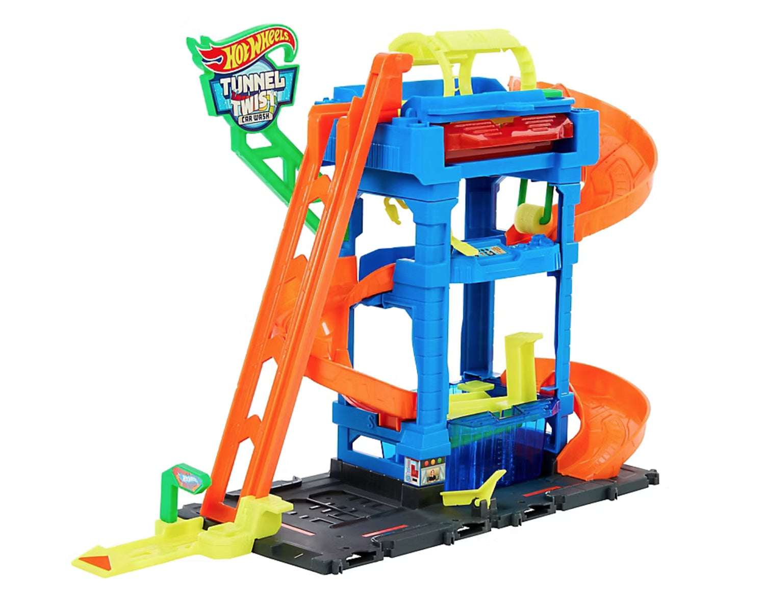 Mattel-Hot Wheels City Tunnel Twist Car Wash-HTN80-Legacy Toys