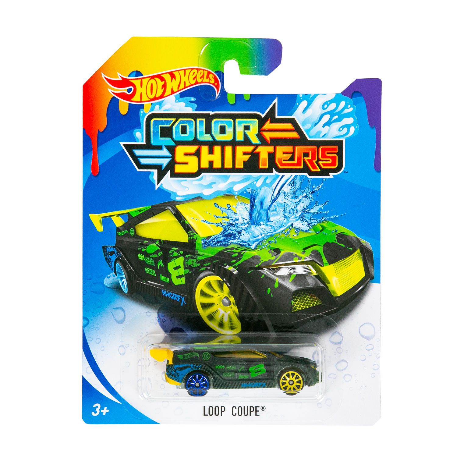Mattel-Hot Wheels Color Shifters Assortment - Loop Coupe-CFM46-Legacy Toys