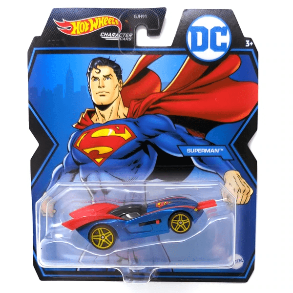 Mattel-Hot Wheels DC Universe Character Cars - Assorted Styles-GYB49-Superman-Legacy Toys
