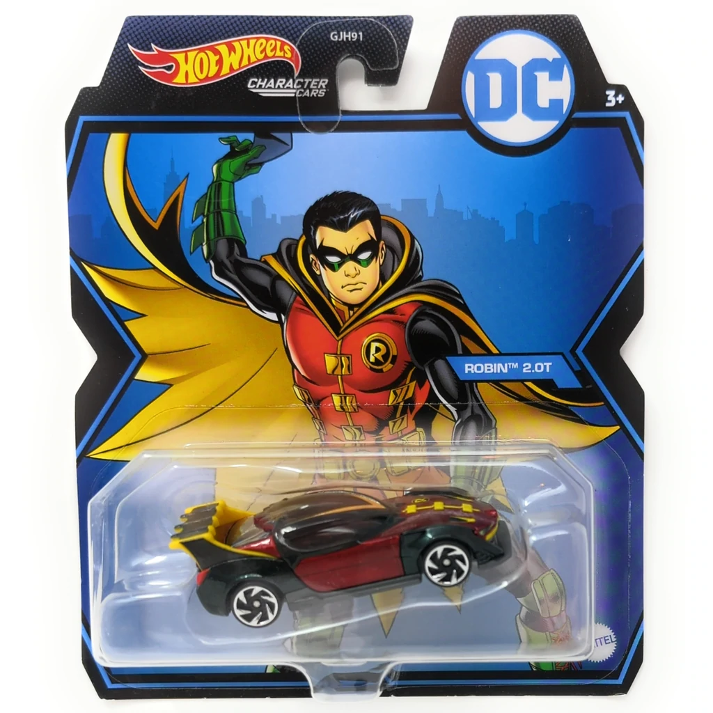 Mattel-Hot Wheels DC Universe Character Cars - Assorted Styles-GYB74-Robin 2.0T-Legacy Toys