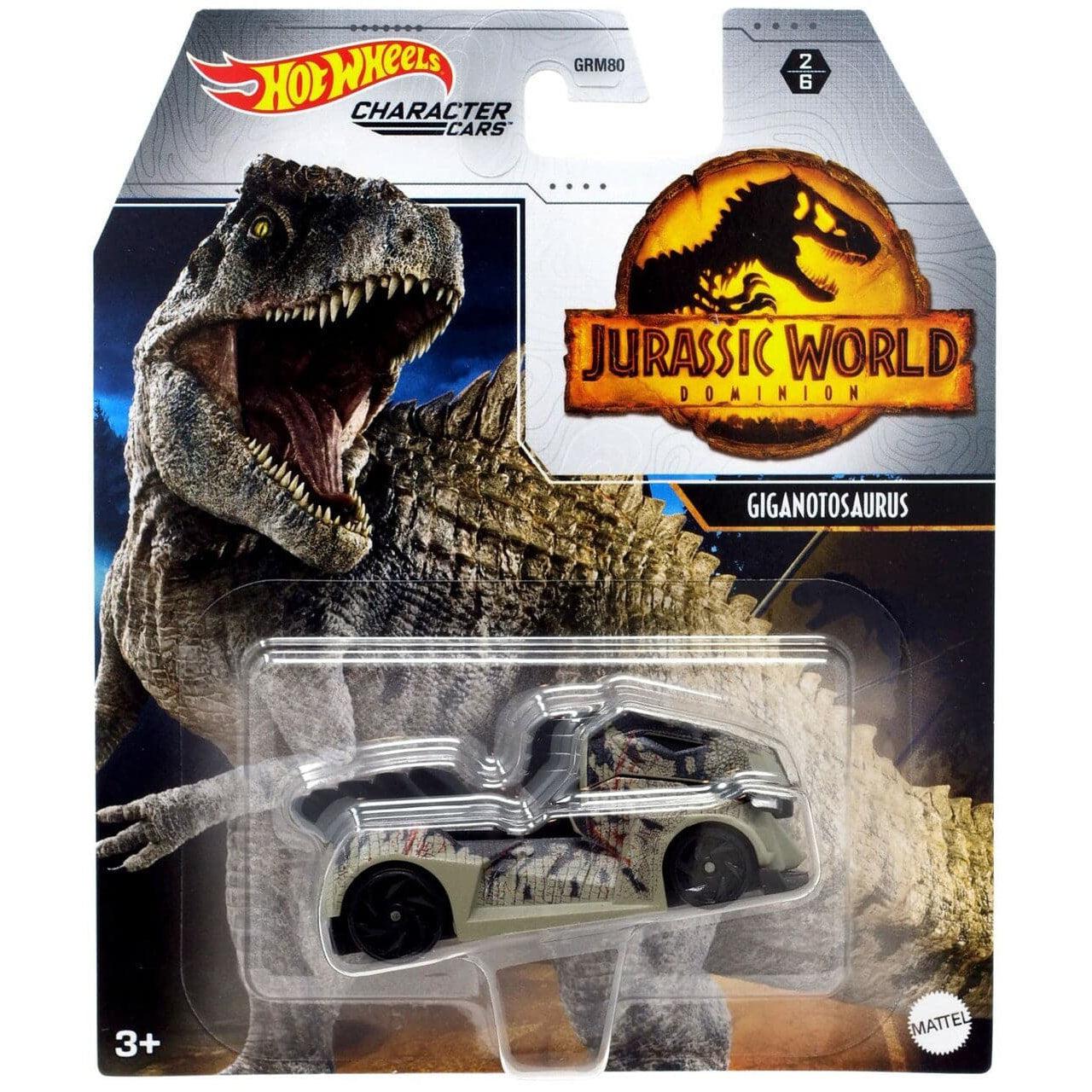 Mattel-Hot Wheels Jurassic Park: Dominion Character Cars-GRM82-Giganotosaurus-Legacy Toys
