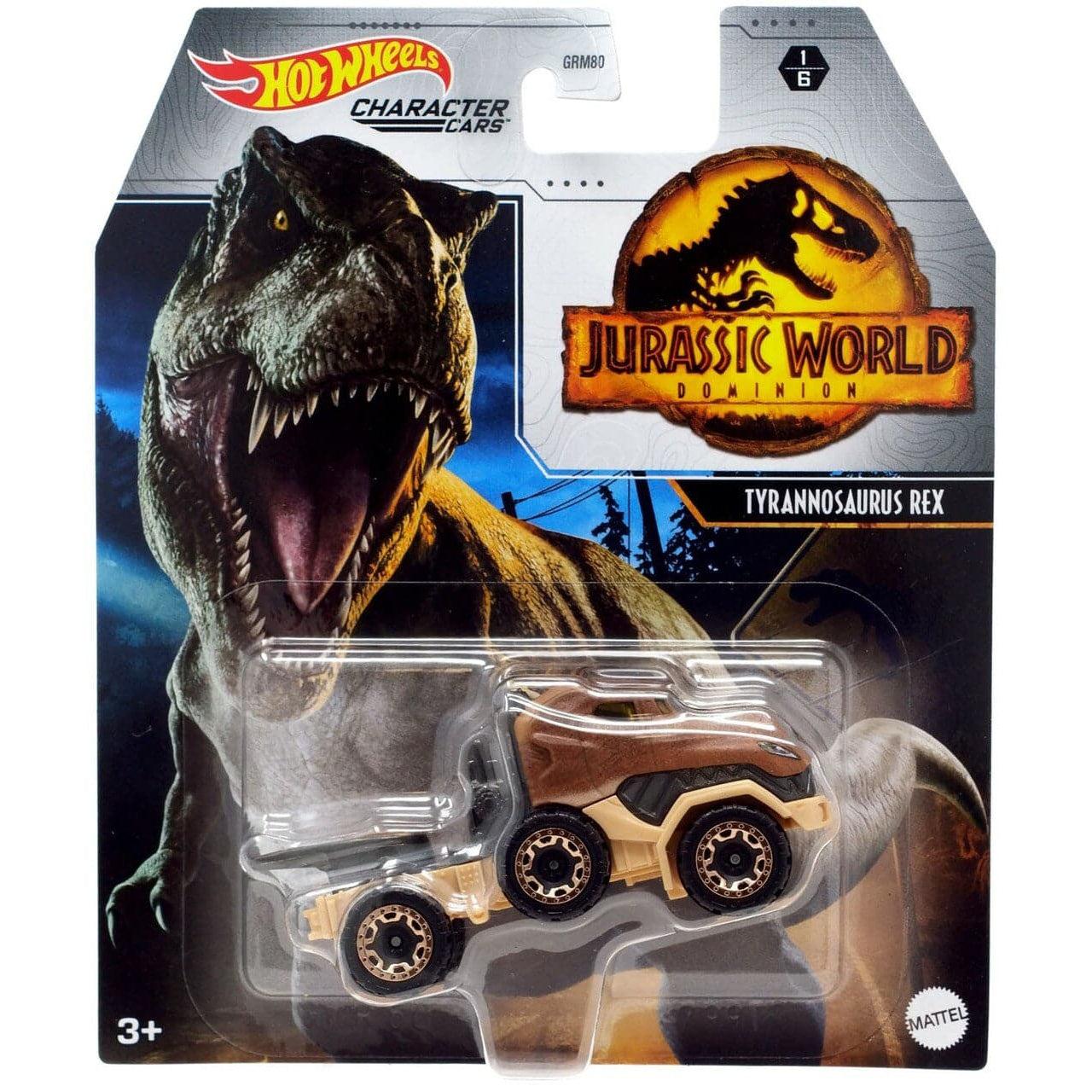 Mattel-Hot Wheels Jurassic Park: Dominion Character Cars-GWR50-Tyrannosaurus Rex-Legacy Toys