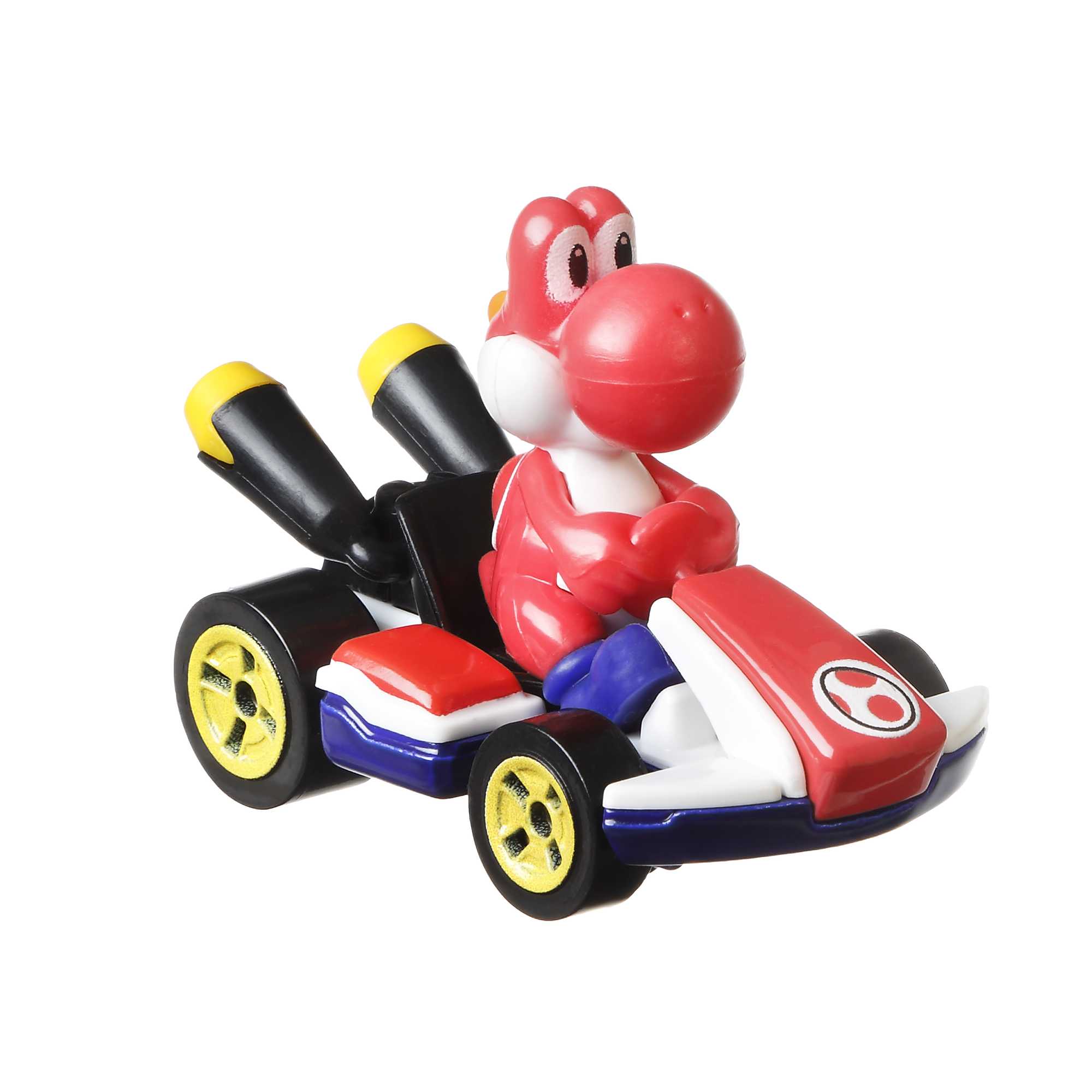 Mattel-Hot Wheels Mario Kart 2022-GBG25-Red Yoshi Standard Kart-Legacy Toys