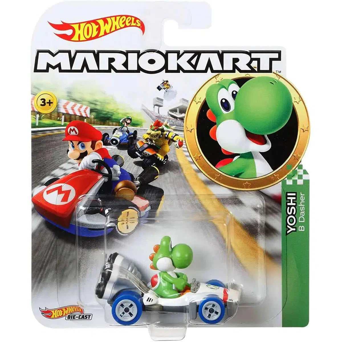Mattel-Hot Wheels Mario Kart - 2023-GBG29X-Yoshi B-Dasher-Legacy Toys
