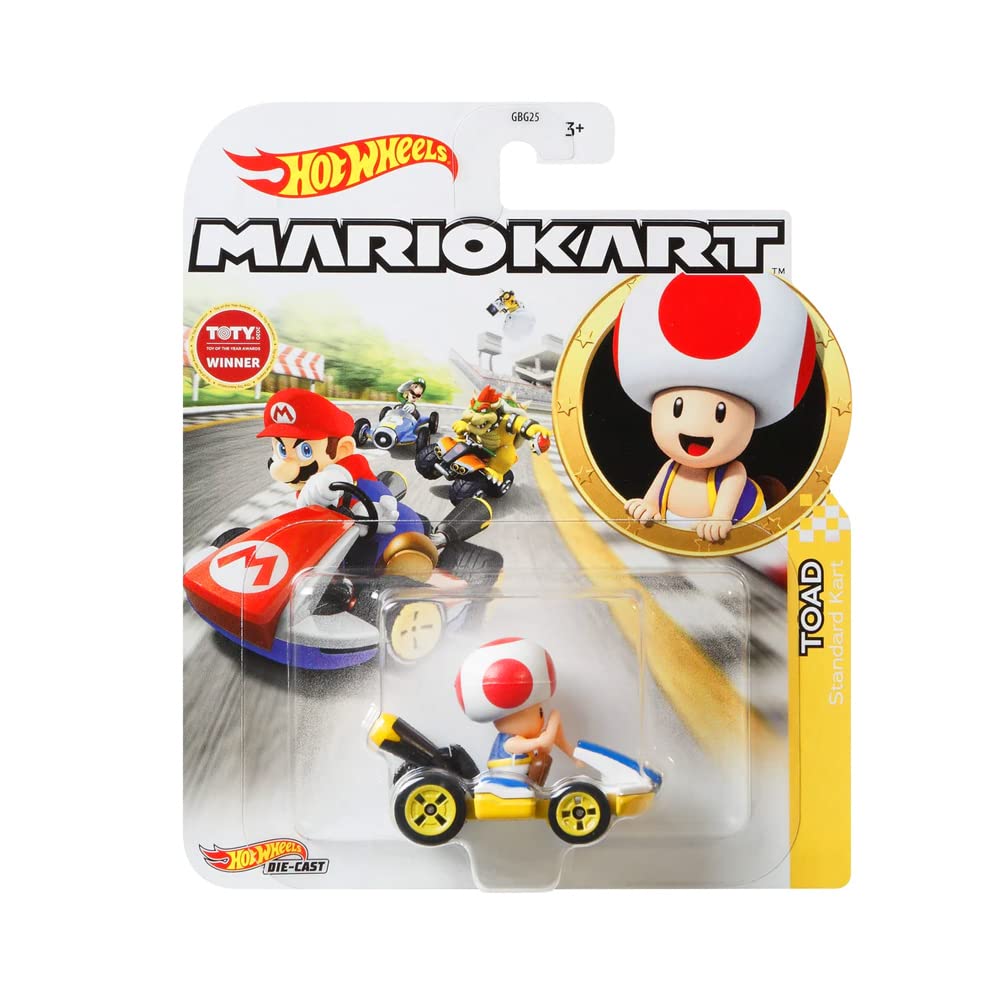 Mattel-Hot Wheels Mario Kart - 2023-GJH63-Toad Standard Kart-Legacy Toys