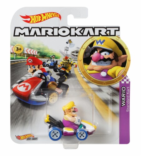 Mattel-Hot Wheels Mario Kart - 2023 - Wario Standard Kart-GBG32-Legacy Toys