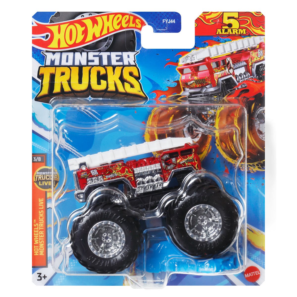 Mattel-Hot Wheels Monster Trucks - 2024-HWC67-5 Alarm-Legacy Toys