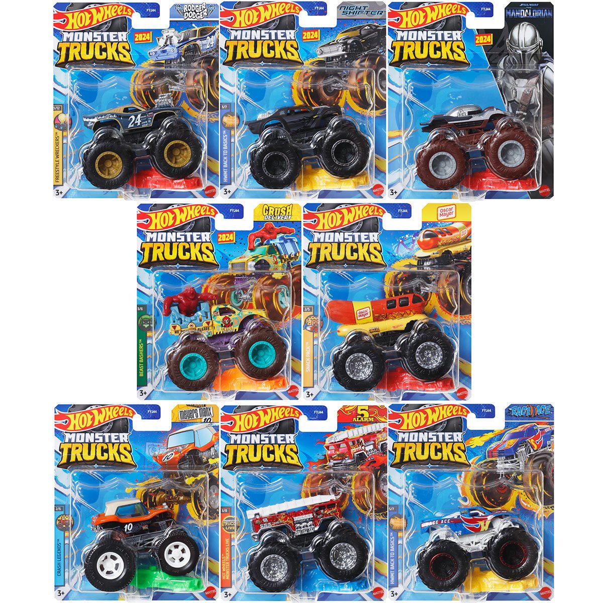Mattel-Hot Wheels Monster Trucks - 2024--Legacy Toys