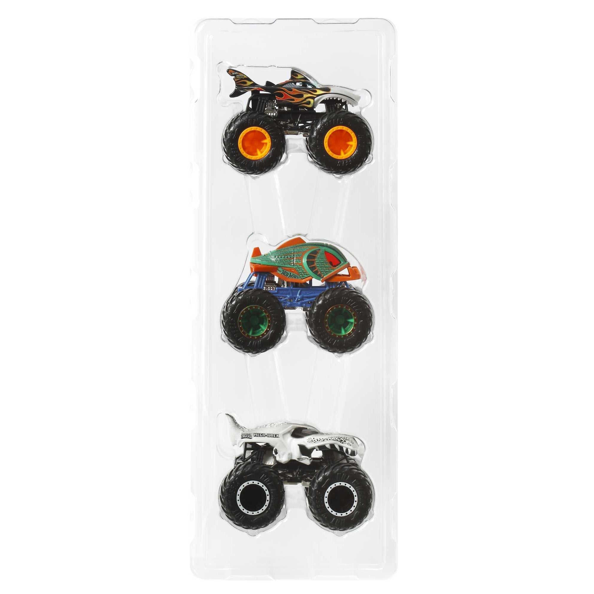 Mattel-Hot Wheels Monster Trucks 3 Pack-HGX13-Legacy Toys