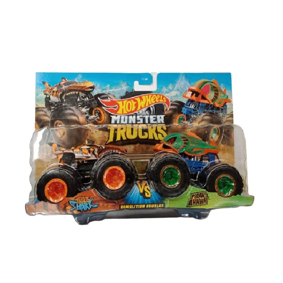 Mattel-Hot Wheels Monster Trucks Demolition Doubles - 2 Pack - Assorted Styles-FYJ64-Legacy Toys