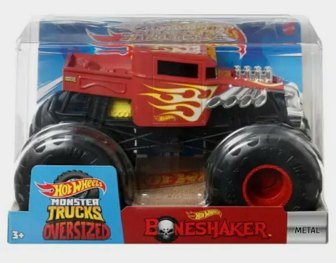 Mattel-Hot Wheels Monster Trucks Oversized - Boneshaker-HNM42-Legacy Toys