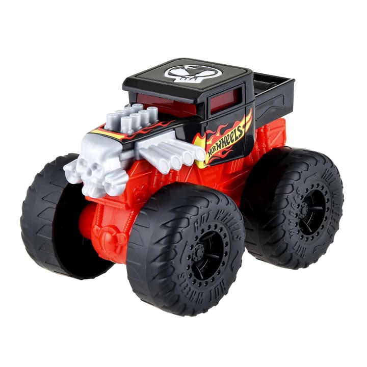 Mattel-Hot Wheels Monster Trucks Roarin' Wreckers - Boneshaker-HDX61-Legacy Toys