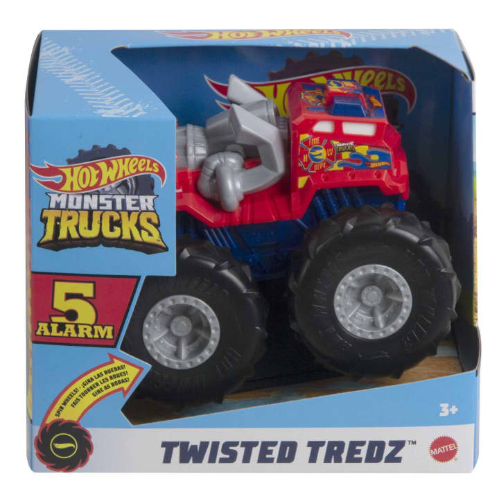 Mattel-Hot Wheels Monster Trucks Twisted Tredz - 5 Alarm-GVK41-Legacy Toys