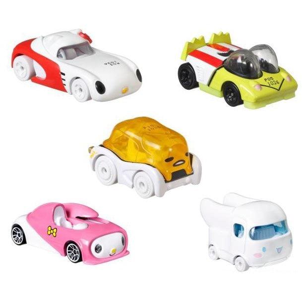 Hot Wheels Sanrio Hello Kitty and Friends Character Cars 5-Pack Set