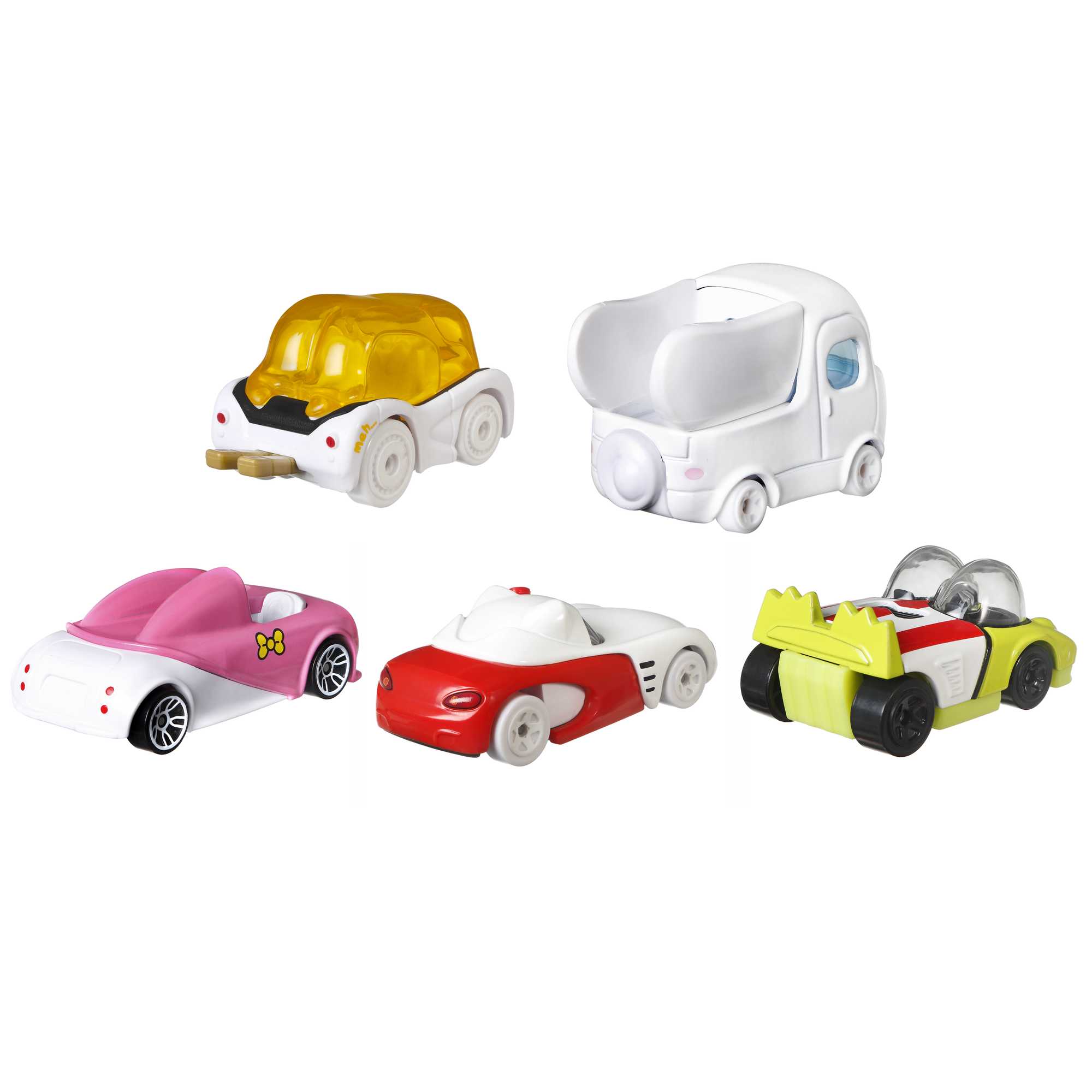 Mattel-Hot Wheels Sanrio 5 Car Pack-HGP04-Legacy Toys