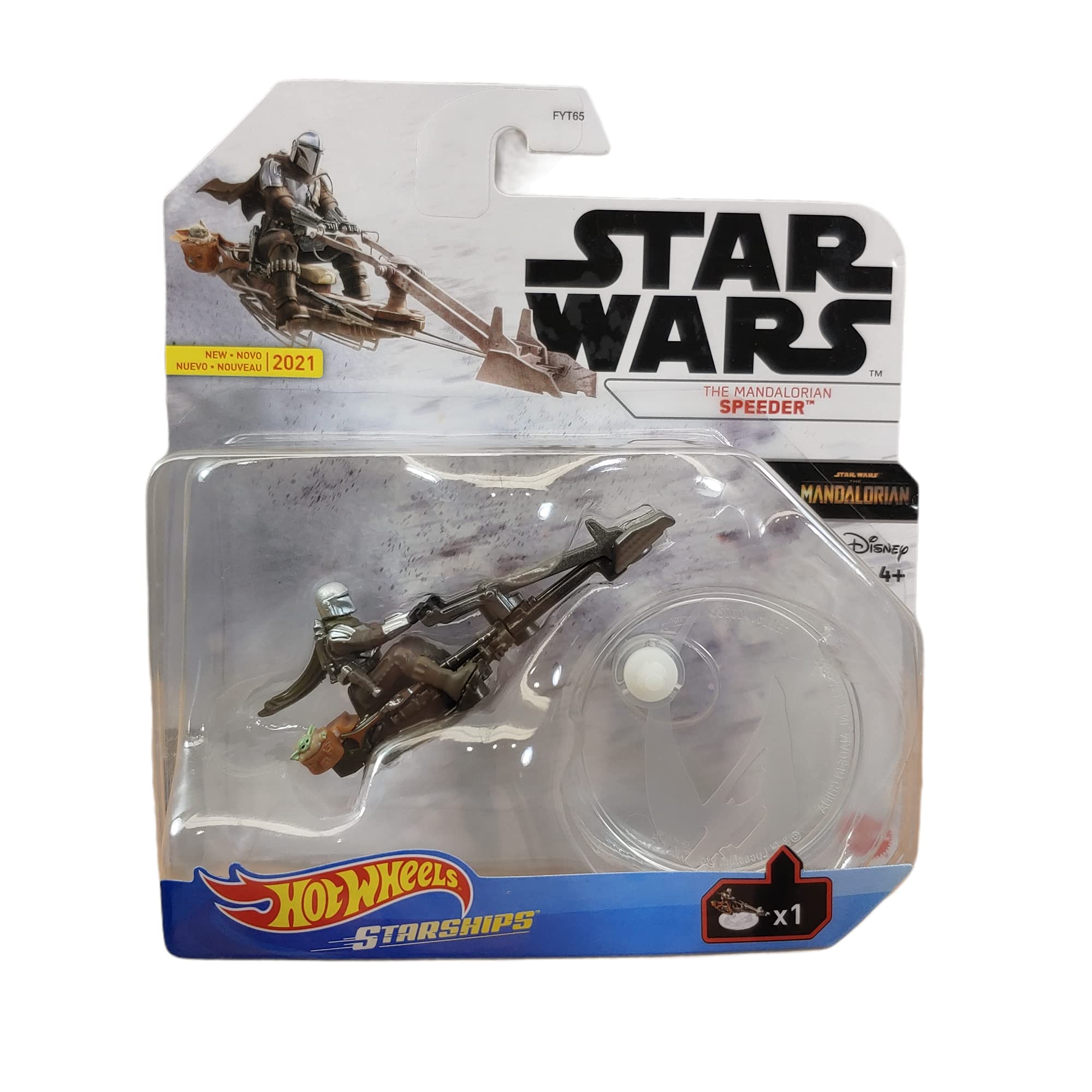 Mattel-Hot Wheels Star Wars Starships Vehicles-GVF58-The Mandalorian Speeder-Legacy Toys