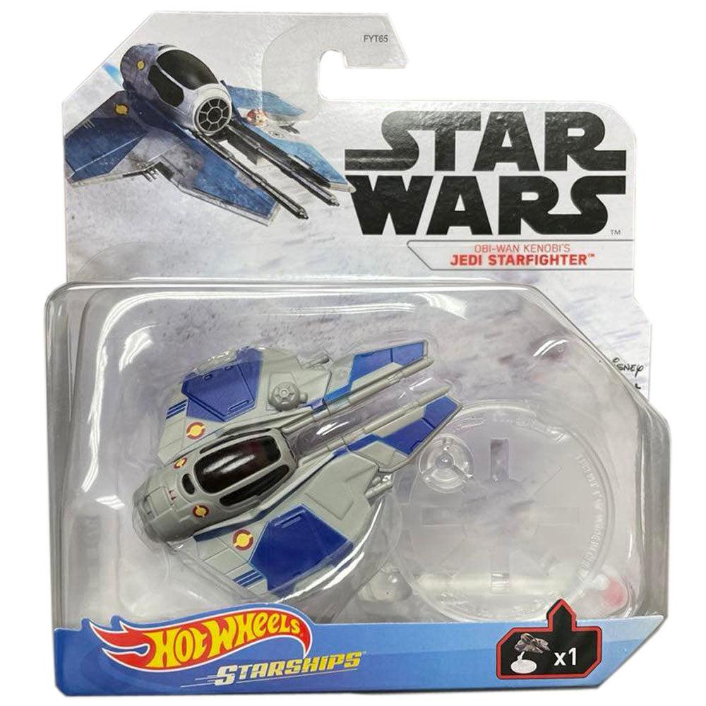 Mattel-Hot Wheels Star Wars Starships Vehicles-GWV35-Obi-wan Kenobi's Jedi Starfighter-Legacy Toys