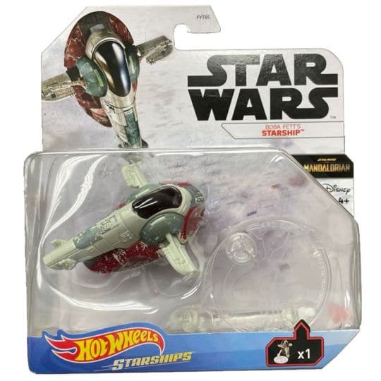 Mattel-Hot Wheels Star Wars Starships Vehicles-GWV36-Boba Fett's Starship-Legacy Toys