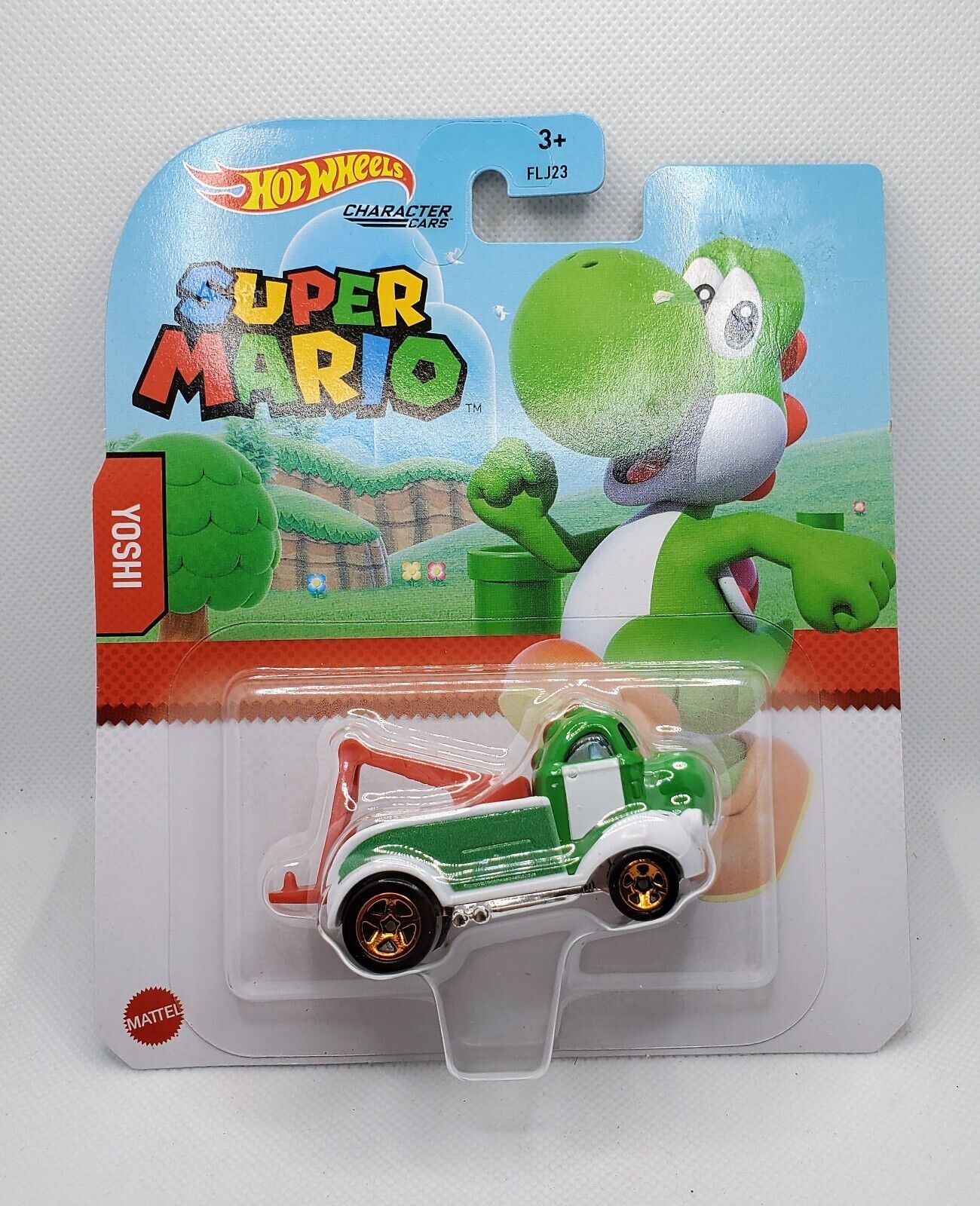Mattel-Hot Wheels Super Mario Character Cars - Yoshi-FLJ26-Legacy Toys