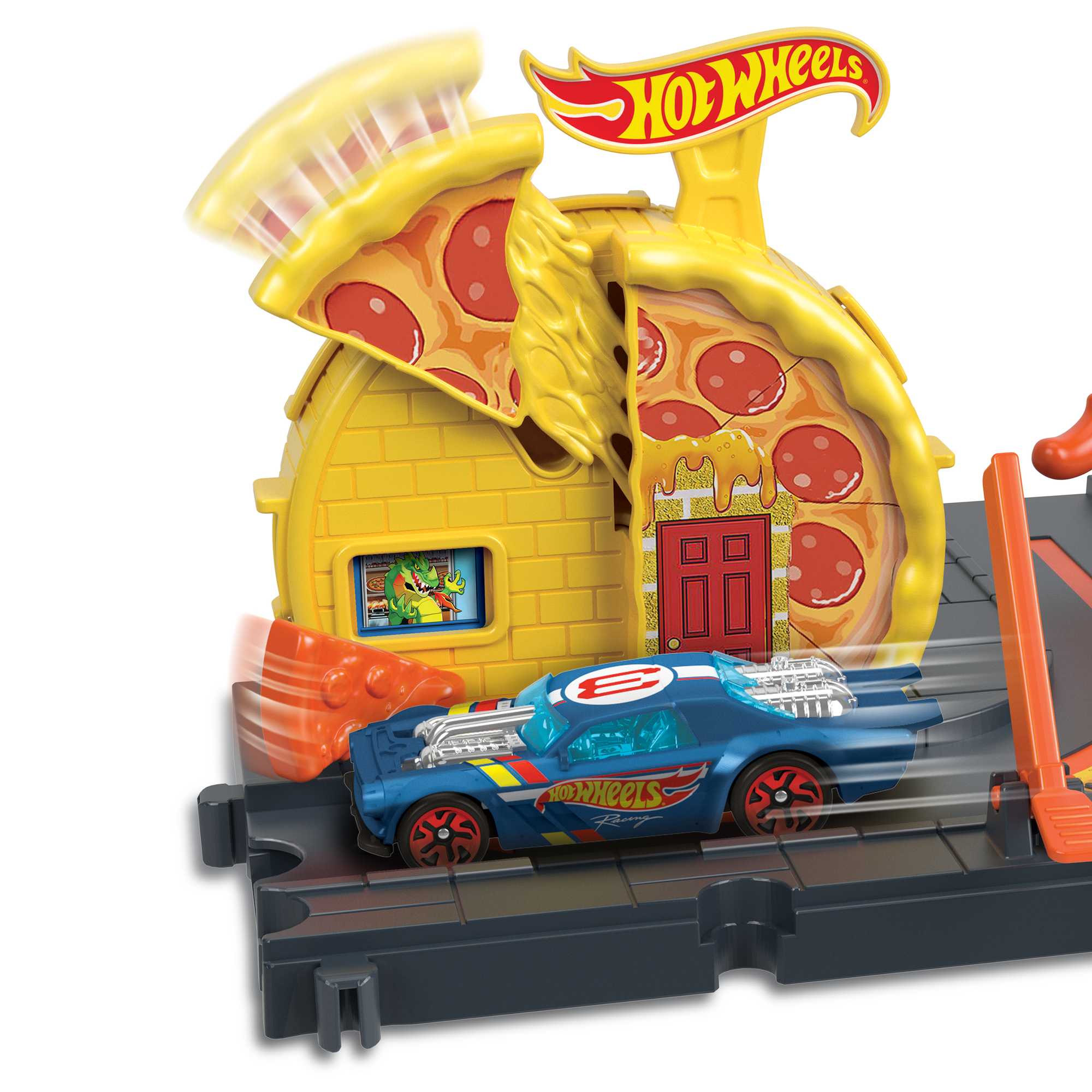 Mattel-Hot Wheels® City Explorer-HKX44-Speedy Pizza Pick-Up-Legacy Toys