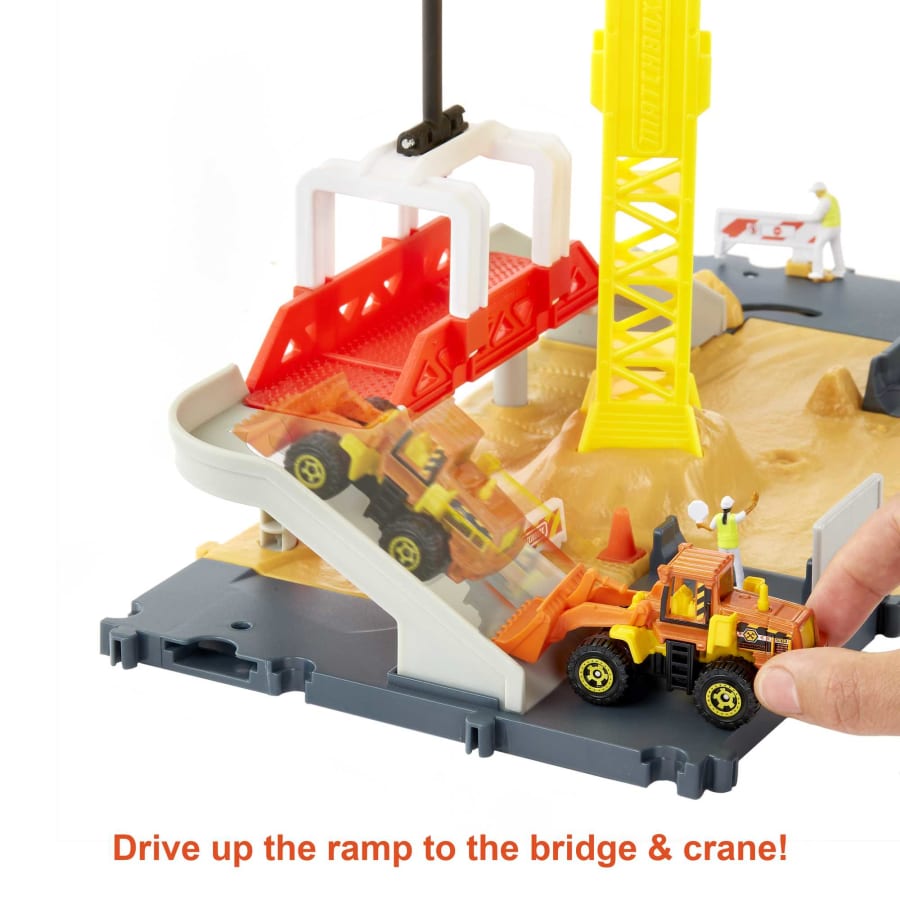 Mattel-Matchbox Action Drivers Construction Playset-HDL33-Legacy Toys