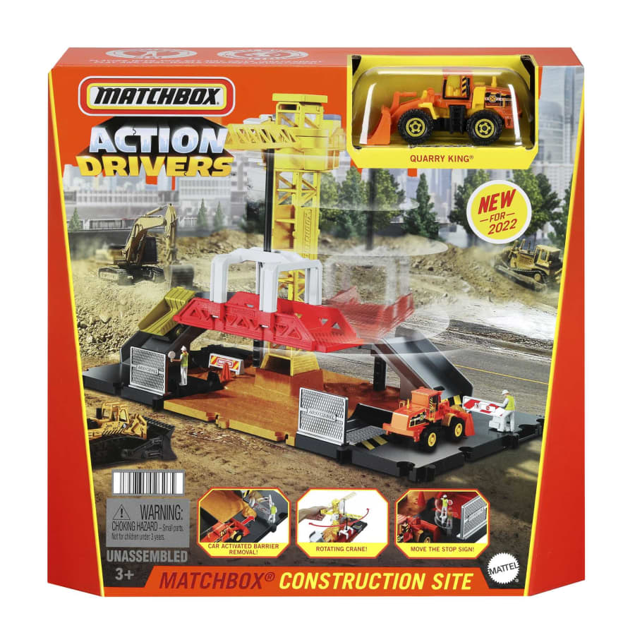 Mattel-Matchbox Action Drivers Construction Playset-HDL33-Legacy Toys