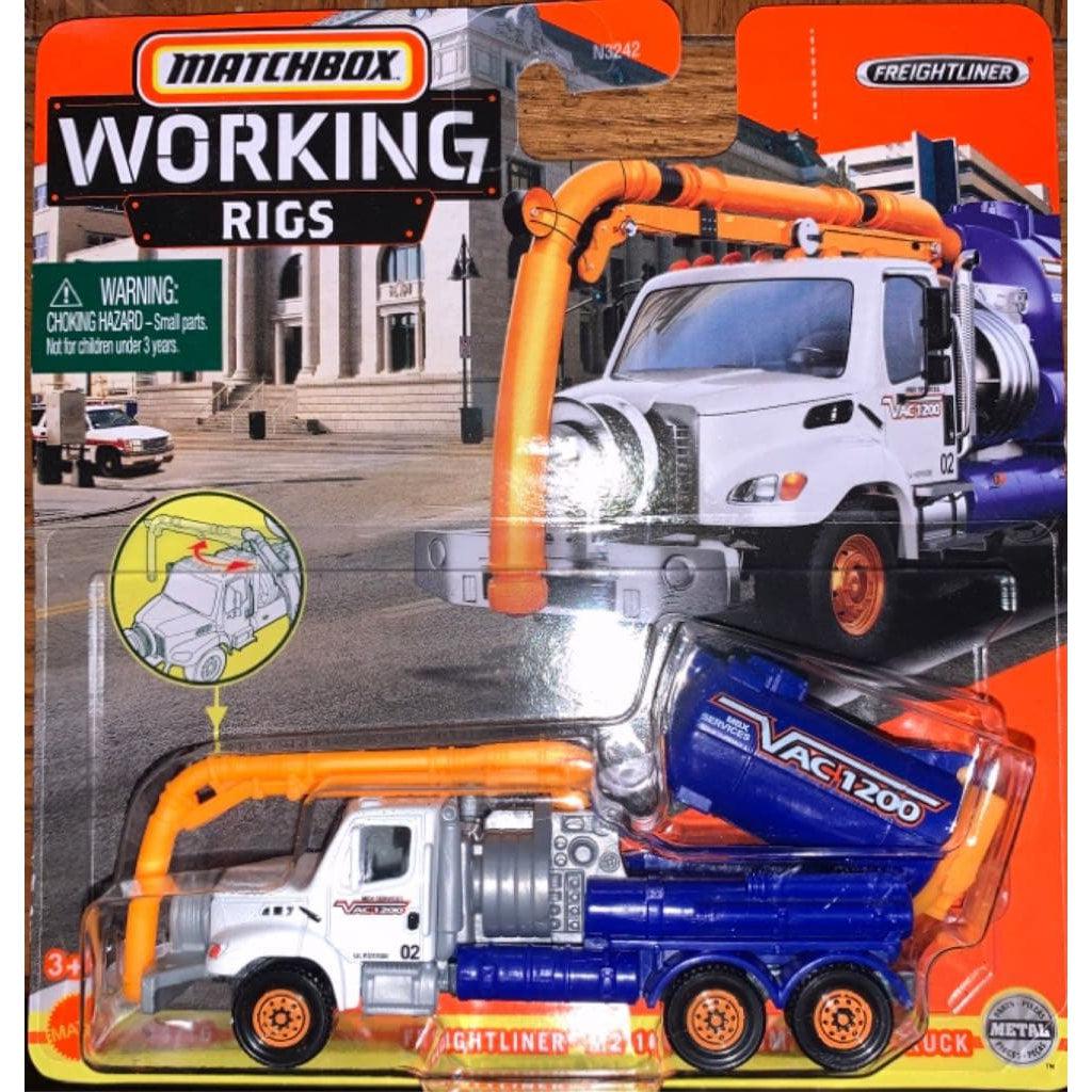 Mattel-Matchbox Real Working Rigs-RW029-Freightliner Business Class M2 106 Vacuum Truck-Legacy Toys