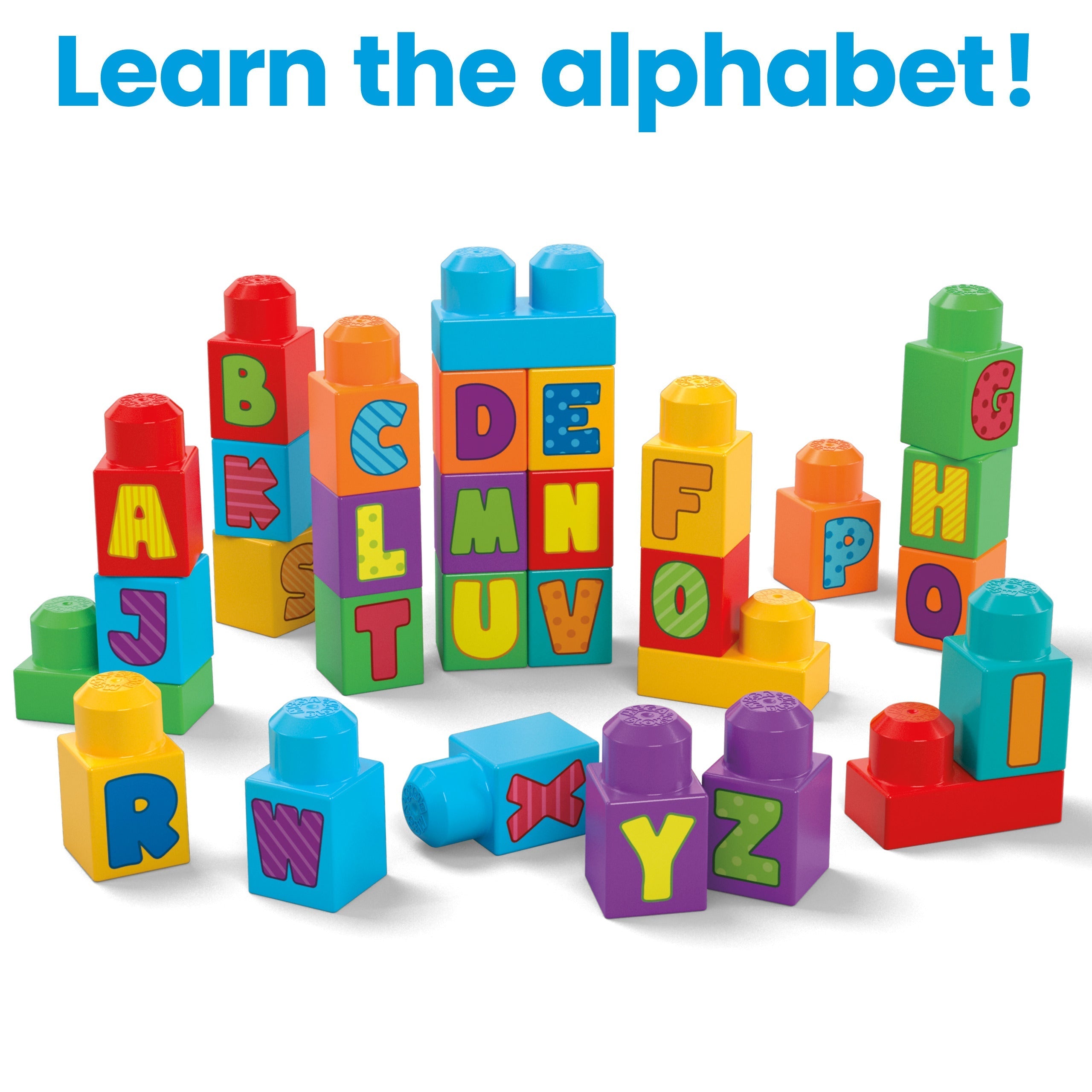 Toy Abcd Building Blocks MEGA BLOKS ABC Building Bag