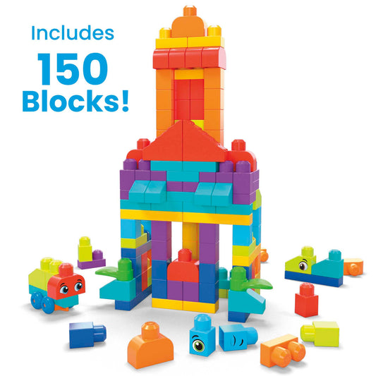 Mattel-MEGA BLOKS Bigger Building Bag-HHM96-Legacy Toys