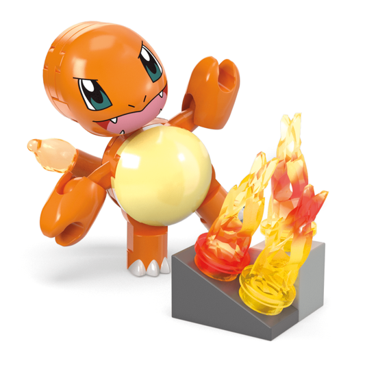 Mattel-Mega Construx Pokemon - Charmander's Fire-Type Spin-HTH86-Legacy Toys