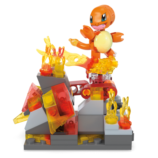 Mattel-Mega Construx Pokemon - Charmander's Fire-Type Spin-HTH86-Legacy Toys