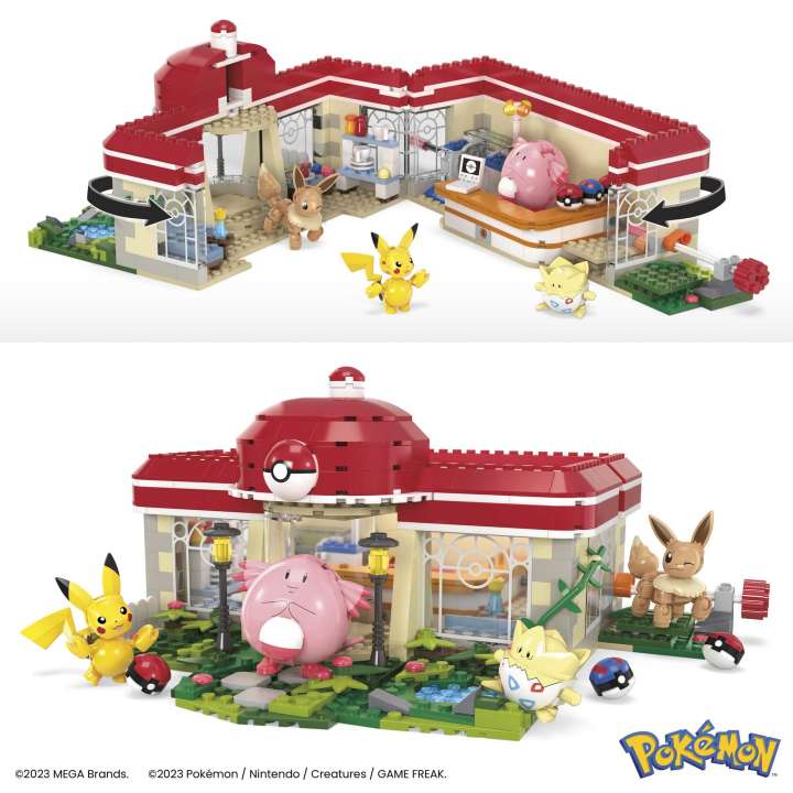 Mattel-Mega Construx Pokemon - Forest Pokémon Center-HNT93-Legacy Toys