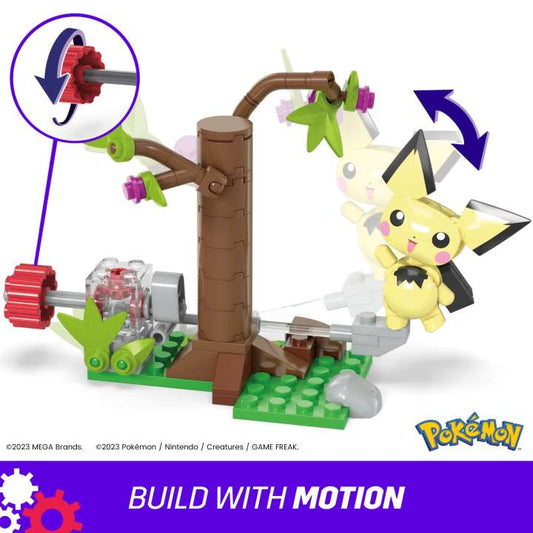 Mattel-Mega Construx Pokemon - Pichu's Forest Forage-HPB59-Legacy Toys
