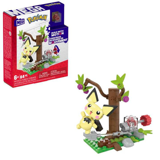 Mattel-Mega Construx Pokemon - Pichu's Forest Forage-HPB59-Legacy Toys