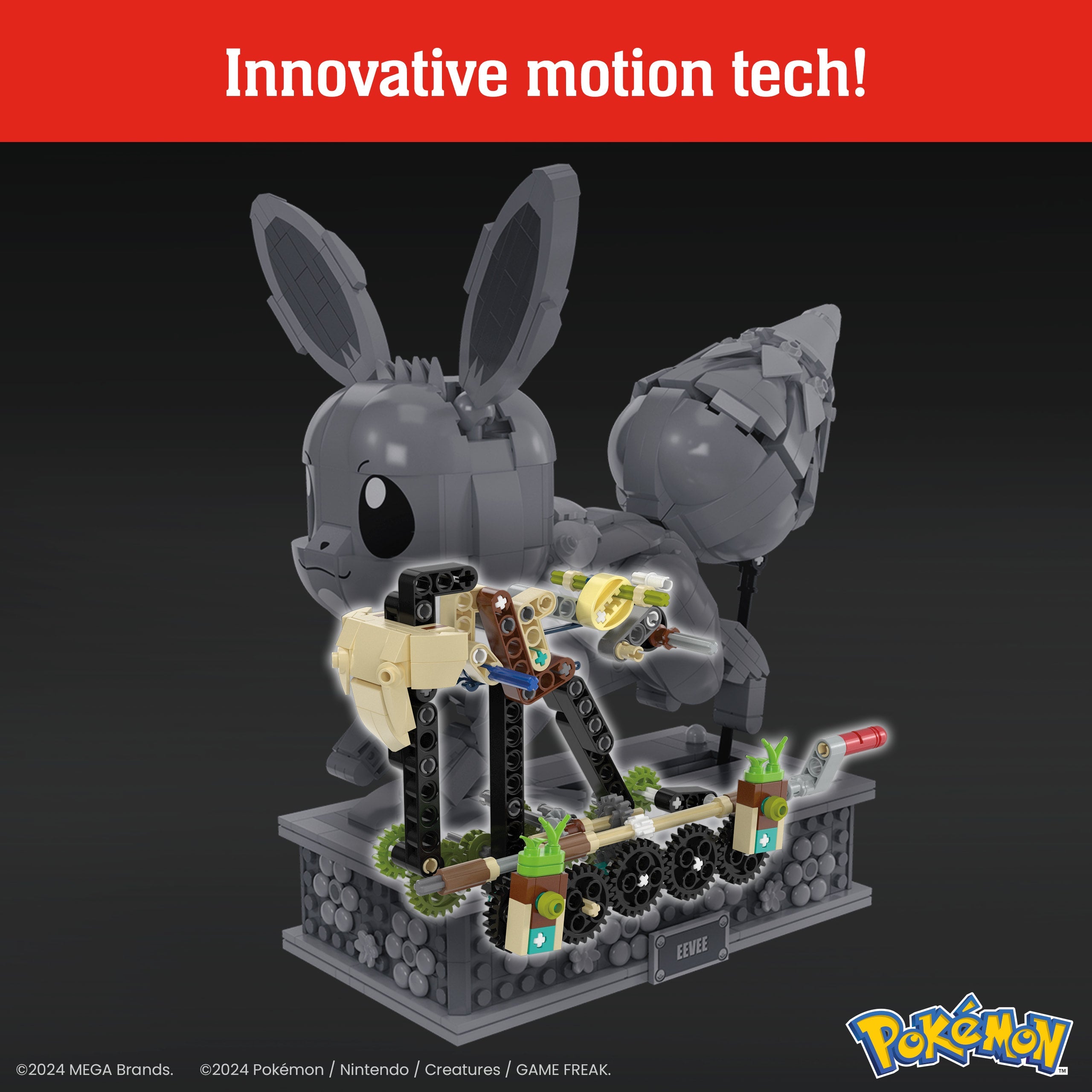 Mattel-Mega Construx Showcase Pokémon™ Motion Eevee-HTH71-Legacy Toys