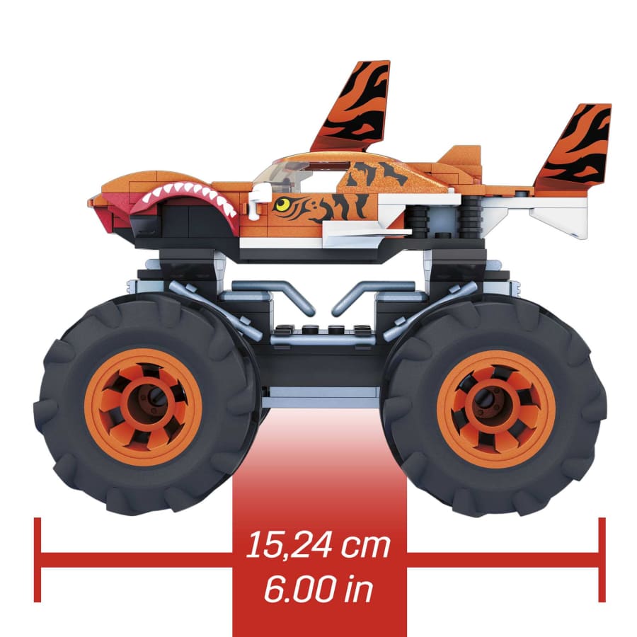 Mattel-Mega Construx™ Hot Wheels® Tiger Shark Monster Truck-GVM26-Legacy Toys